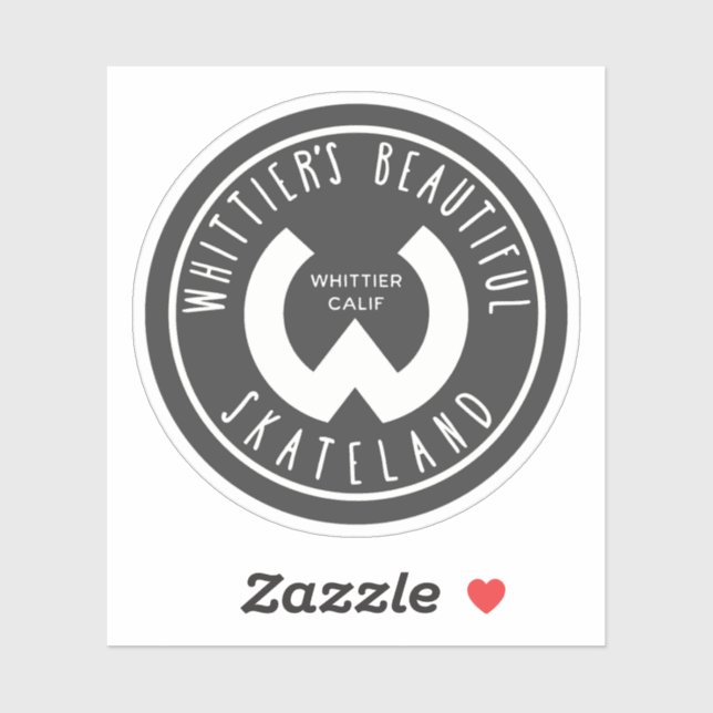 Skateland Whittier California Vintag in Not Aufkleber (Blatt)