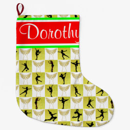 SKATEN ANGEL PERSONALISIERT CHRISTMAS STRUMPF GROßER WEIHNACHTSSTRUMPF