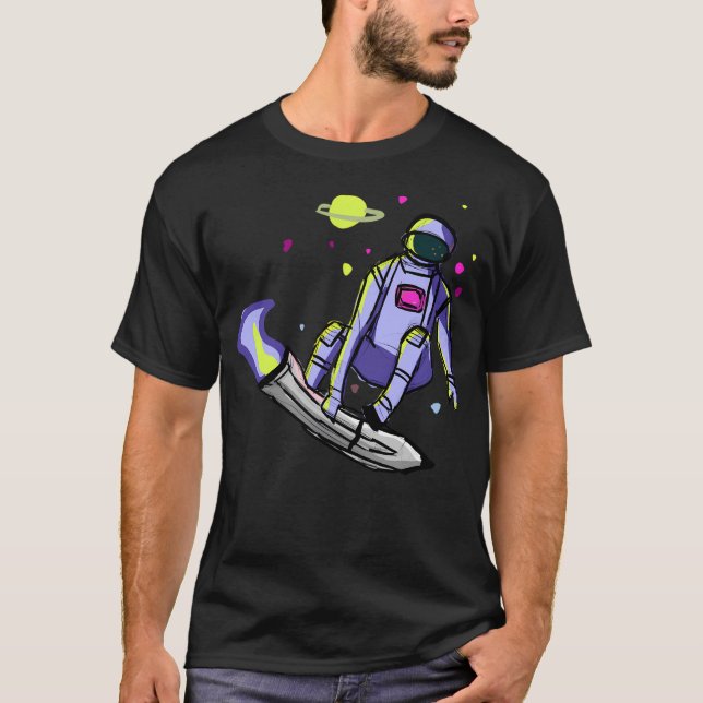 Skaten Astronaut T-Shirt (Vorderseite)