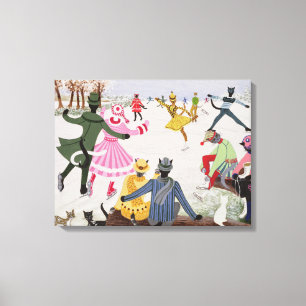 Skaten auf dünnem Eis Leinwanddruck