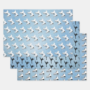 Skaten-Design-Wrapping Paper-Set Geschenkpapier Set
