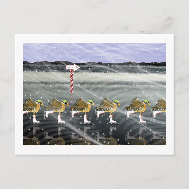 Skaten Ducks zu Weihnachten (Vorderseite)