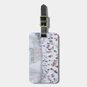 Skaten-Eisbahn Central Park New York 1994 Gepäckanhänger