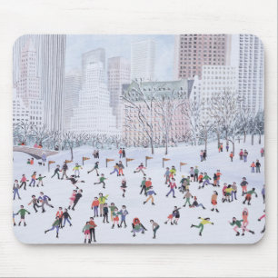 Skaten-Eisbahn Central Park New York 1994 Mousepad