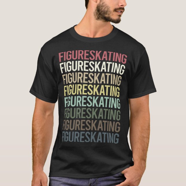 Skaten für farbige Textgrafik T-Shirt (Vorderseite)