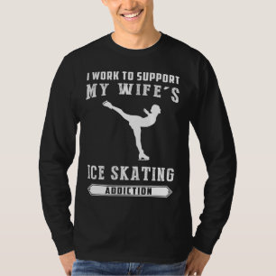 Skaten für Lachs: Ice-Skaten-Addictions-T-Shirt! T-Shirt
