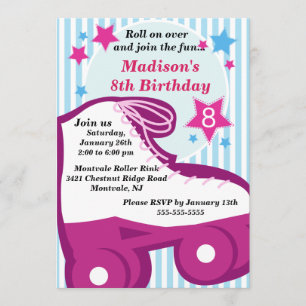 Skaten-Geburtstags-Party Einladung