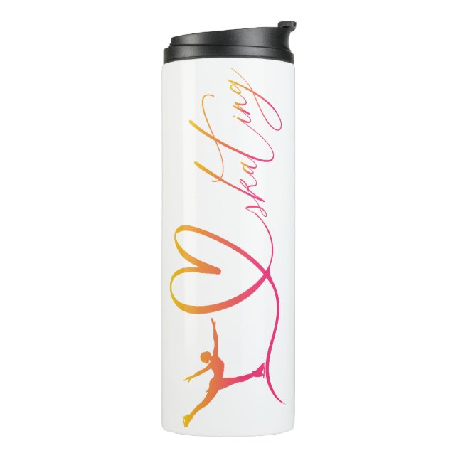 Skaten Girls "I Liebe Skaten" Thermosbecher (Nach links gedreht)