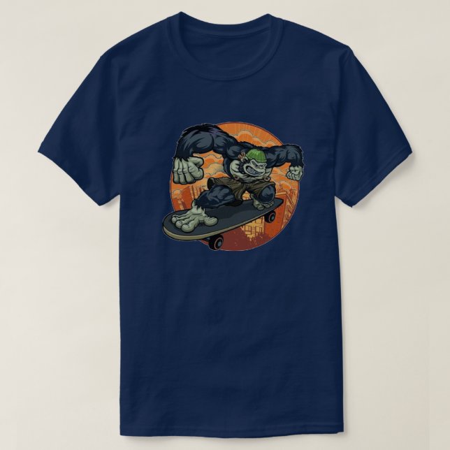 Skaten Gorilla T - Shirt (Design vorne)