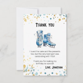 Skaten, Hockey Boys Geburtstagsparty Dankeskarte