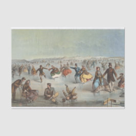 Skaten im Central Park, New York Seidenpapier