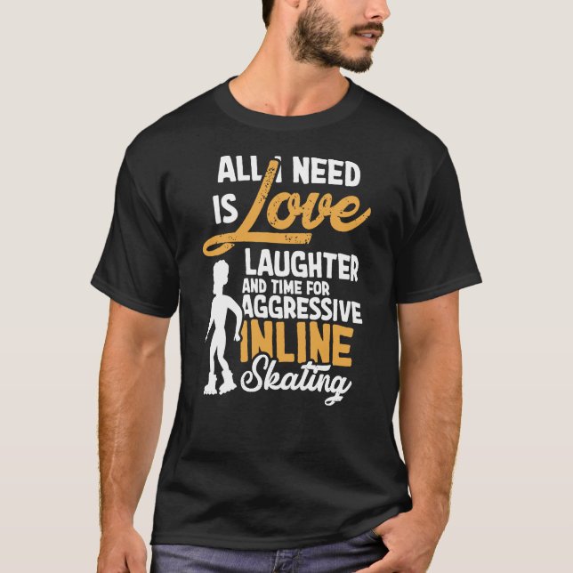 Skaten Inline-Skate T-Shirt (Vorderseite)