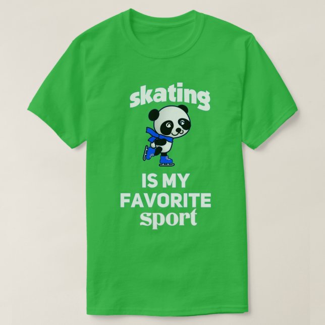 Skaten ist meine Lieblings-Sporttrimischung T-Shirt (Design vorne)