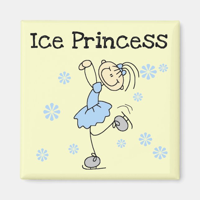 Skaten Prinzessin Tshirts und Geschenke Magnet (Vorne)