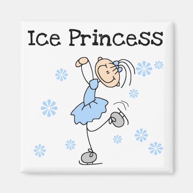 Skaten Prinzessin Tshirts und Geschenke Magnet (Vorne)