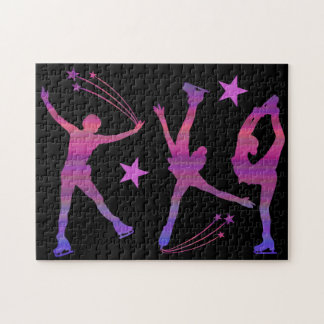 Skaten-Puzzle für Eis (weibliche Figur, Skaten) Puzzle