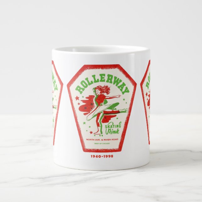 Skaten Rink, Melrose Park, Illinois Jumbo-Tasse (Vorderseite)