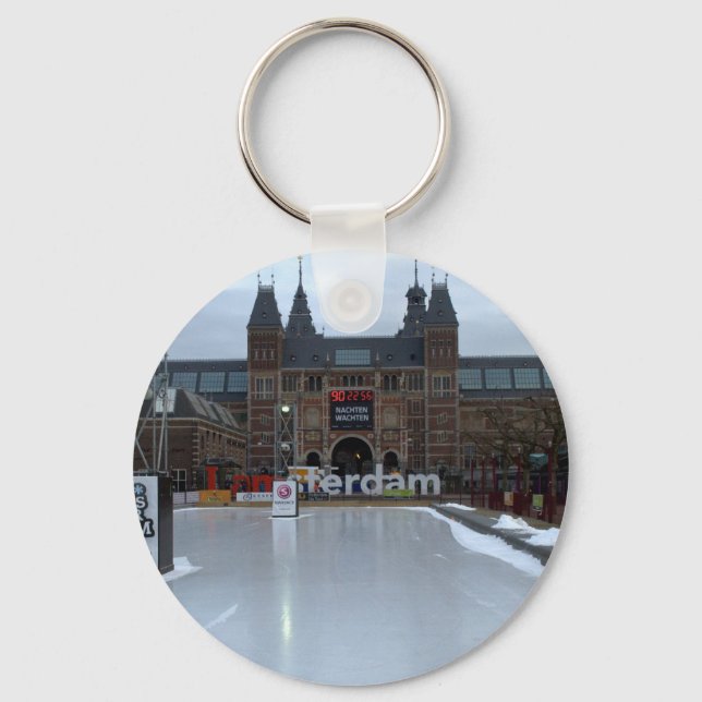Skaten rink, Museumplein, Amsterdam Schlüsselanhänger (Vorderseite)