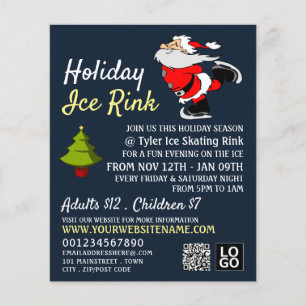 Skaten Santa, Holiday Ice Rink, Festivals Flyer