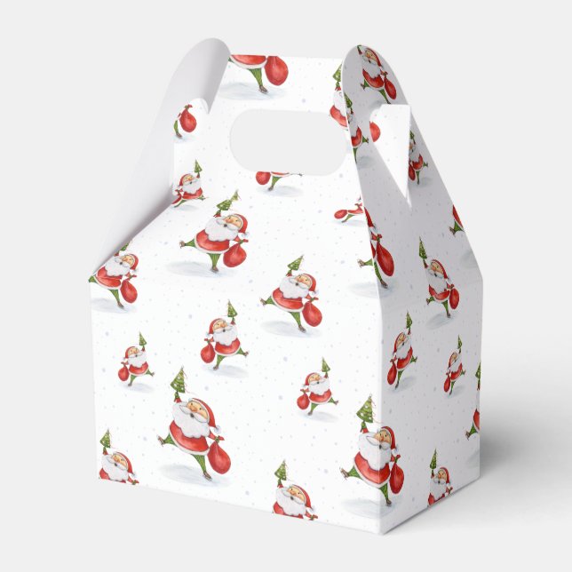 Skaten Santa Niedlich Weihnachten Geschenkschachtel (Vorderseite)