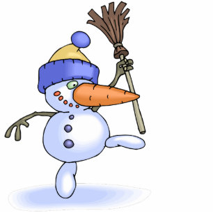 Skaten Snowman Fotoskulptur