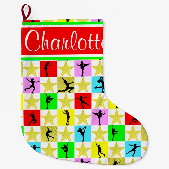 SKATEN SUPER STAR PERSONALISIERTER STRUMPF GROßER WEIHNACHTSSTRUMPF (Vorderseite)