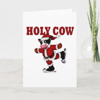 Skaten Weihnachtskuh Feiertagskarte