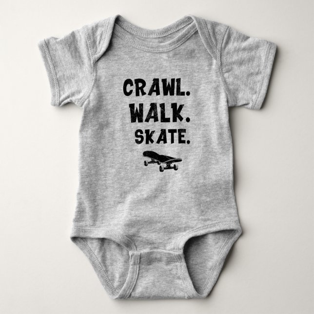 Skater Baby, Crawl Walk Skate, Baby Skateboard Baby Strampler (Vorderseite)