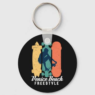 Skater Boy Venice Beach Kalifornien Freestyle Skat Schlüsselanhänger