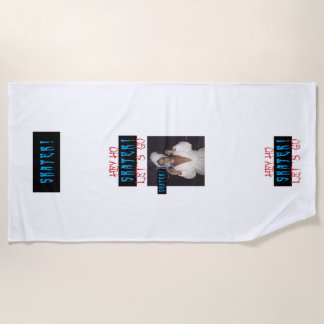 Skater! Company Shape Sexy Black Girl Smoke Strandtuch