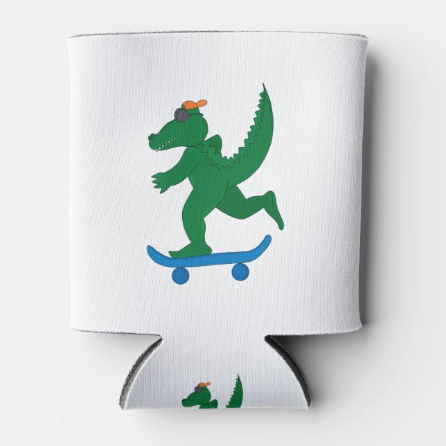 Skater Crocodile Dosenkühler (Vorderseite)