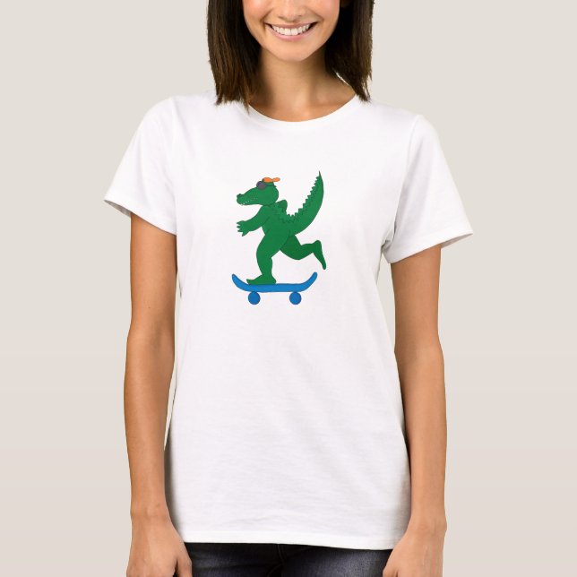 Skater Crocodile T-Shirt (Vorderseite)