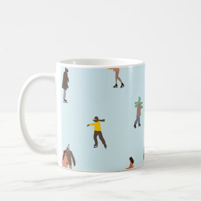 Skater Eiszeit Auf dem Skaten Bahnhofssee Kaffeetasse (Links)