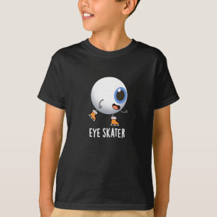 Skater Funny Ice Skaten Pun Dark BG T-Shirt