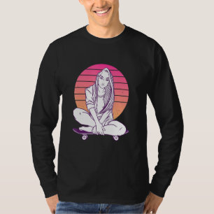 Skater für Girls Skateboard Skateboard T-Shirt