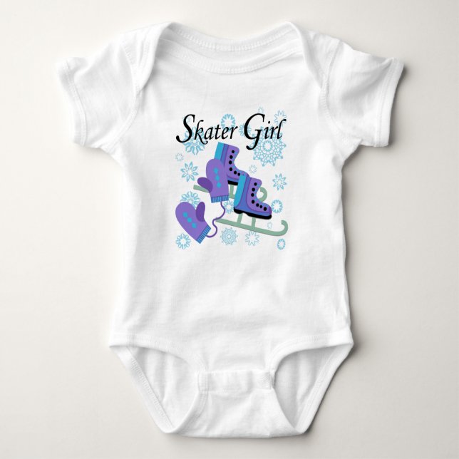 Skater Girl Baby Strampler (Vorderseite)