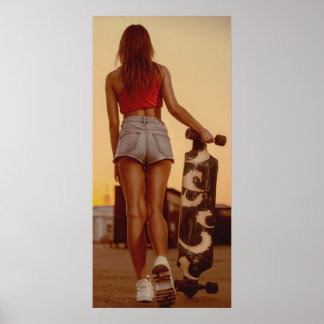 Skater Girl Doster Poster