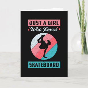 Skater Girl Girls Sk8 Skateboard Retro Girl Girl G Karte