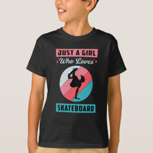 Skater Girl Girls Sk8 Skateboard Retro Girl Girl G T-Shirt