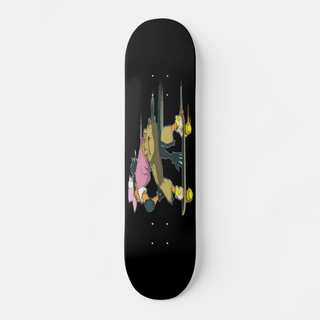 Skater Girl in Motion Skateboard (Vorderseite)