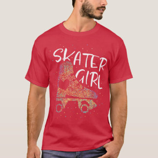 Skater Girl Roller Skate Roller Skaten T-Shirt