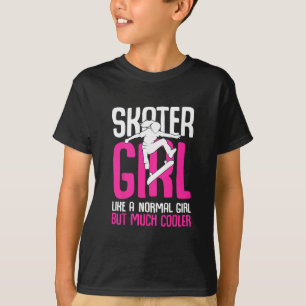 Skater Girl Skateboarder Mädchen Skateboard fahren T-Shirt
