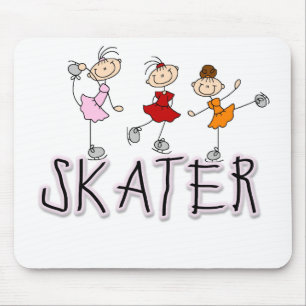Skater Girl Stick-Mauspad Mousepad