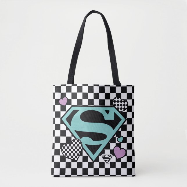 Skater Girl Supergirl Herz S Schild (Vorderseite)