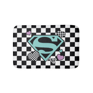Skater Girl Supergirl Herz S Schild Badematte