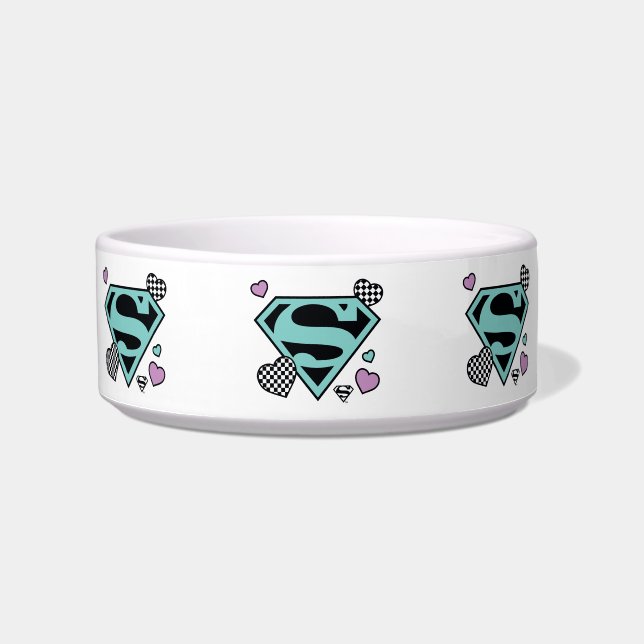 Skater Girl Supergirl Herz S Schild Napf (Vorderseite)