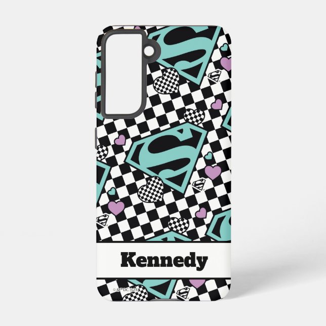 Skater Girl Supergirl Herz S Schild Samsung Galaxy Hülle (Rückseite)