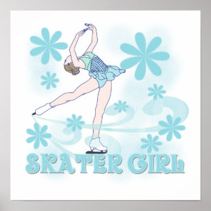 Skater Girl Tshirts und Geschenke Poster