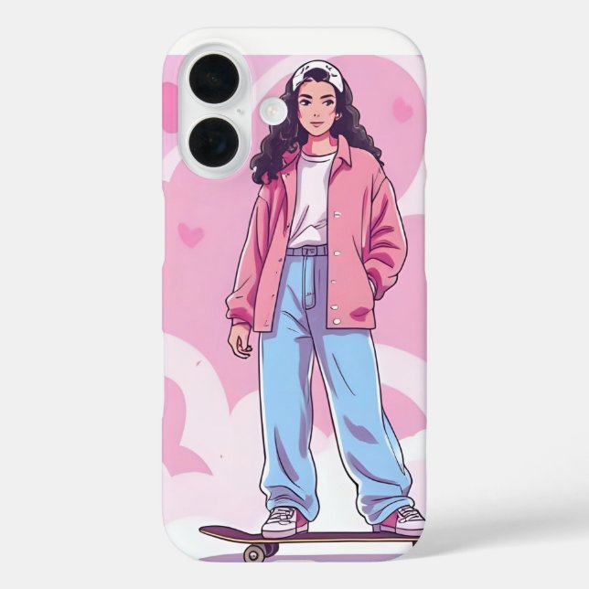 Skater Girl Vibes - Pastellästhetische Collage Case-Mate iPhone Hülle (Rückseite)