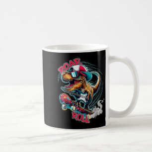 Skater Gitarre T-Rex Brüllen Roll Dinosaurier Für  Kaffeetasse